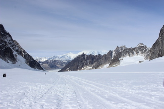 On the glacier